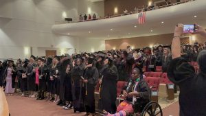 San Antonio graduates turn their tassel to symbolize the completion of their educational journey